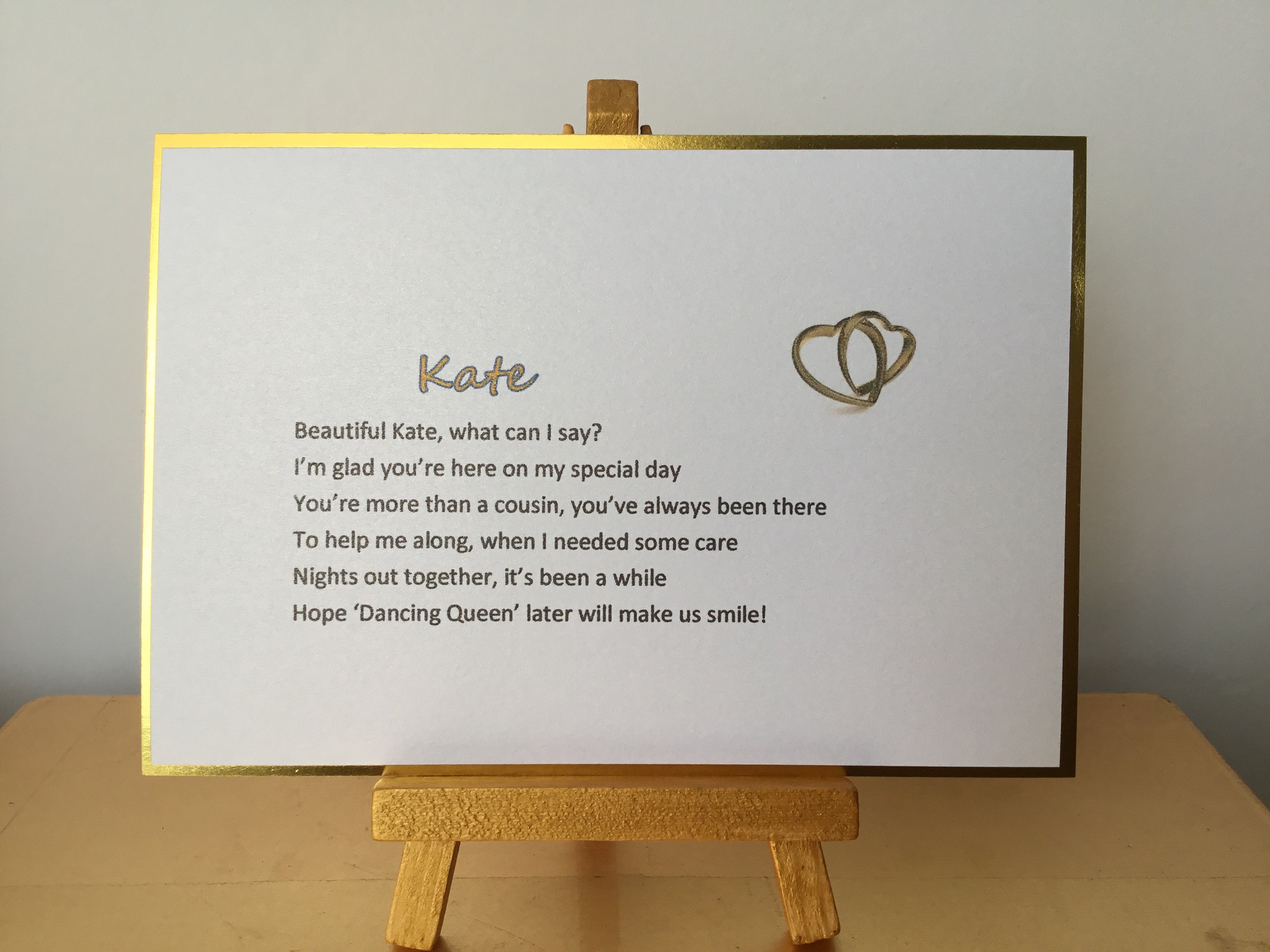 Wedding Favour Poem
